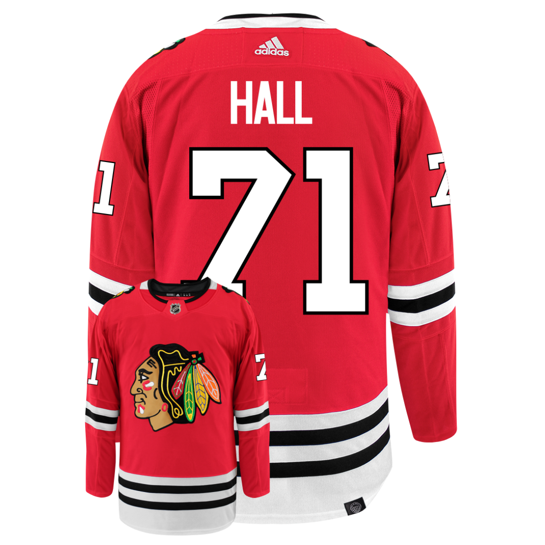 Taylor Hall Blackhawks Adidas Primegreen Authentic NHL Hockey – Top Gear Jersey Shop